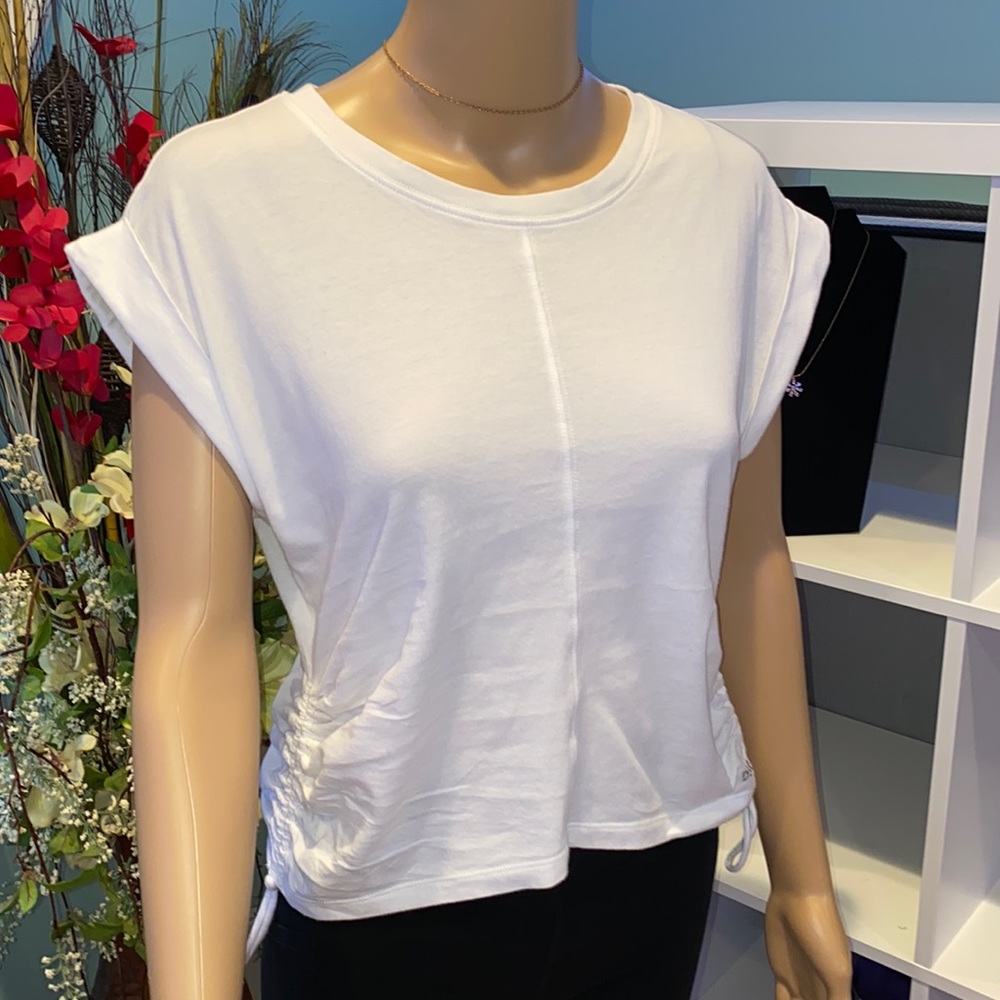 White, DSG Women's Ruched Tank Top